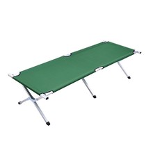 Outdoor camp bed reinforced portable outdoor camping single lunch break office escort adult rental recliner folding bed