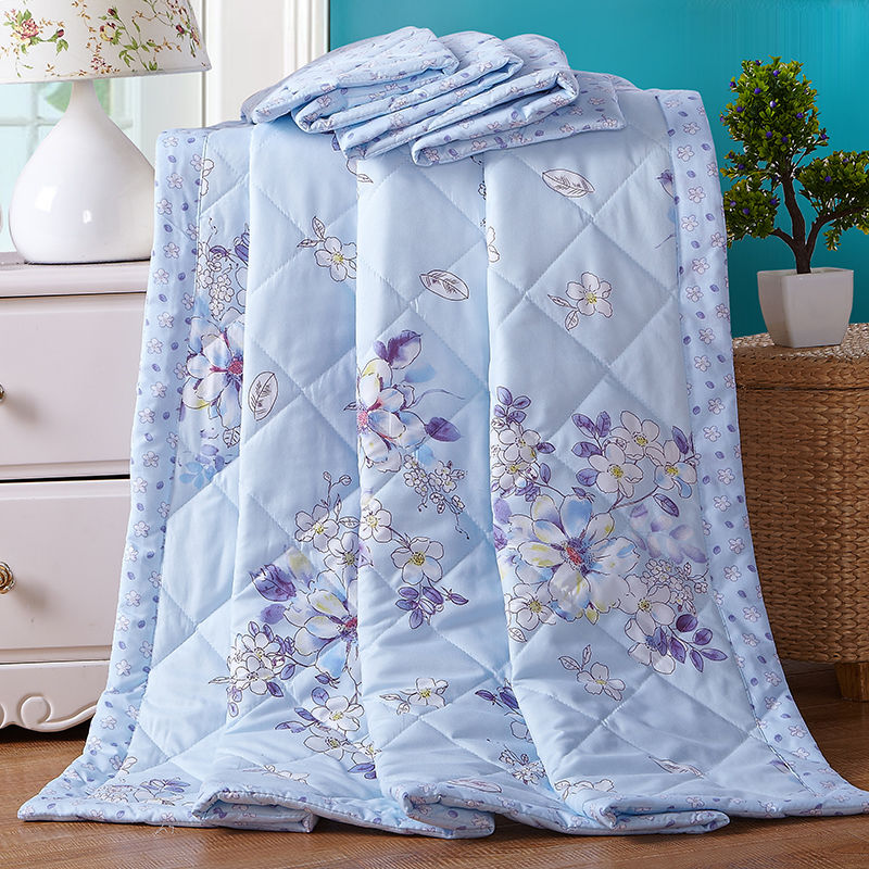 (5 fold clear cabin) Summer cool quilted by air conditioning by thin quilt Children can direct machine wash single double comfortable and breathable