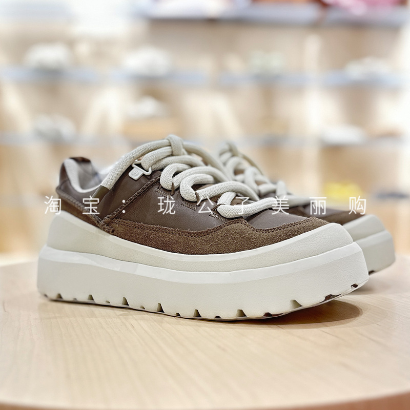 Ugg's New Autumn Style Sports and Casual Shoes for Men and Women, Fashionable and Lightweight Thick-Soled Lace-Up Sneakers 1170910