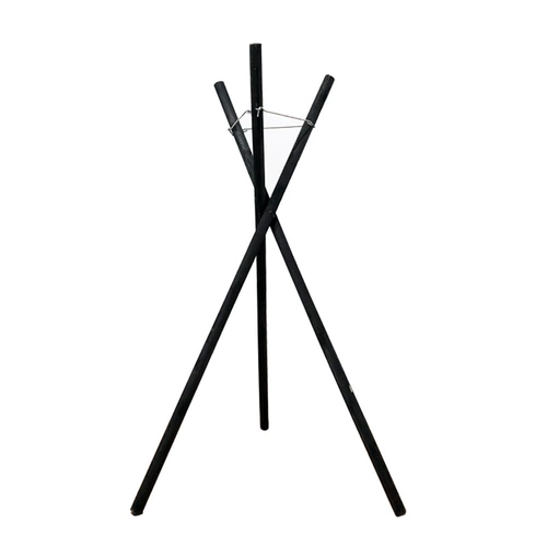 Открытая штатив Деревянная цветочная стойка Цветочная корзина Черная анти -коррозионная карбонизация посадка диуретальная сплошная древесная стойка вставленная цветы полки