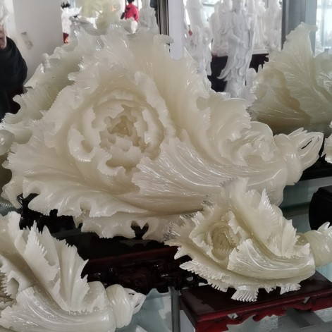 Baicai cabbage white marble crafts opening gifts