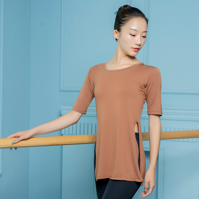Dance clothing practice clothing female teacher dancing clothes modal modern dance Chinese dance top body suit teacher