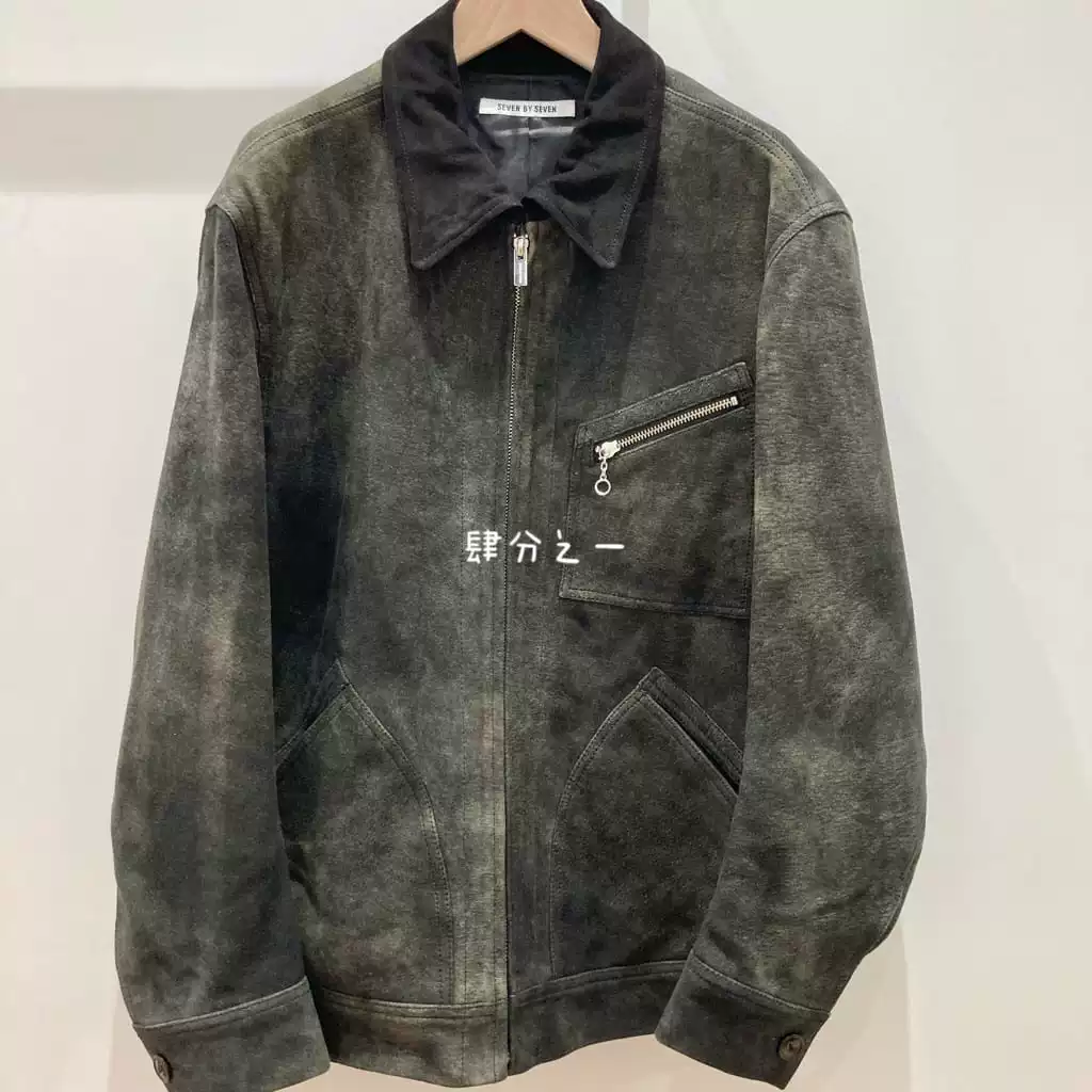 SEVEN BY SEVEN × BEAUTY&YOUTH 91-B 联名手工水洗麂皮工装皮衣-淘宝
