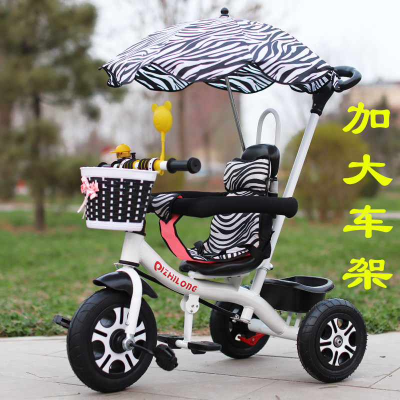 Female baby tricycle hand push children's bicycle Little boy riding bicycle stroller titanium empty wheel 1-2-3-5 years old