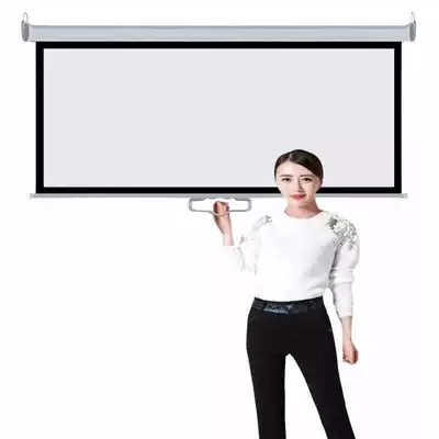 Self-locking screen Projection screen Hand-pulled screen Projection Home projector screen Home projection cloth Screen cloth Home