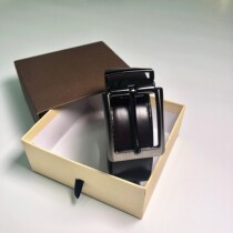 He Jianghai with the same recommended classic first layer cowhide on both sides with mens wild double-sided belt tide