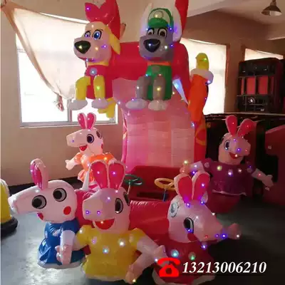 Shopping mall double square inflatable car New Air model electric car cartoon lantern cover bumper car luxury indoor and outdoor