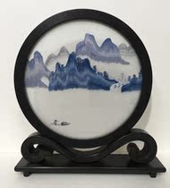 Su embroidery finished hand embroidery double-sided ornaments embroidered screen business abroad characteristics Chinese style gifts portable