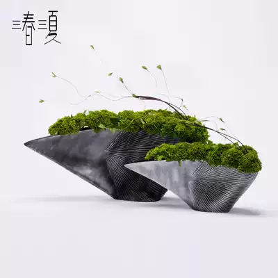 Chinese simulation flower living room table flower decoration modern light luxury green fruit sample house display center desktop floral ornaments