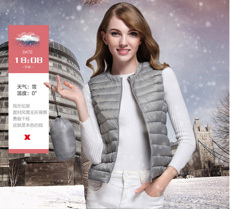 Áo vest nữ mùa thu và mùa đông ngắn phiên bản Hàn Quốc của áo vest mỏng bên trong mặc vest siêu mỏng xuống vest chống hở ao khoac nu
