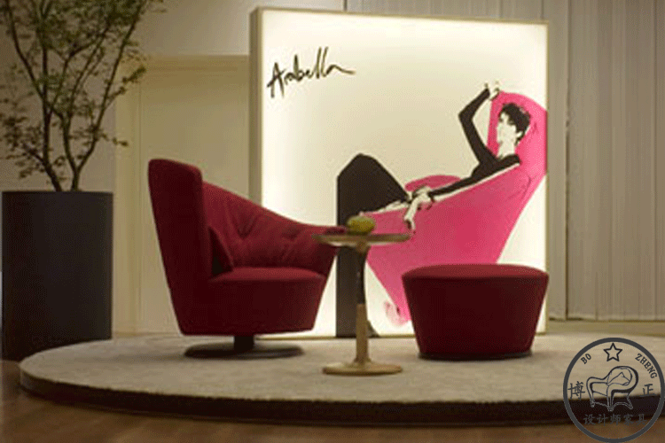 Arabella xoay ghế bành Bắc Âu thiết kế cá tính sáng tạo đồ nội thất ghế sofa nghệ thuật ghế ghế bàn ăn
