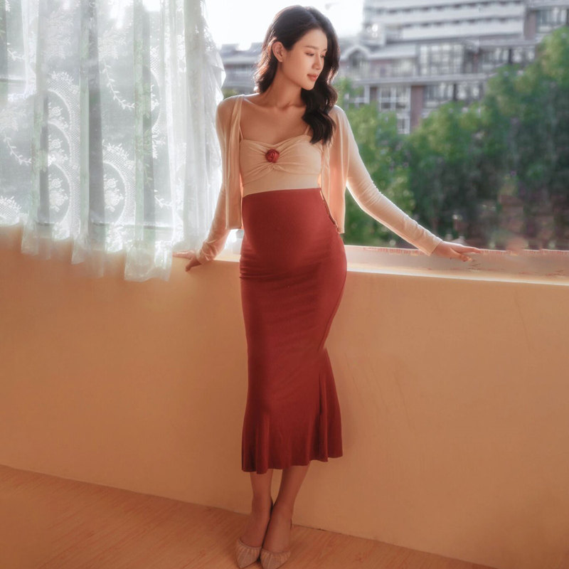 New pregnant woman photo suite new photo photo photo capsule dress pregnant woman to take picture of pregnant mother clothing