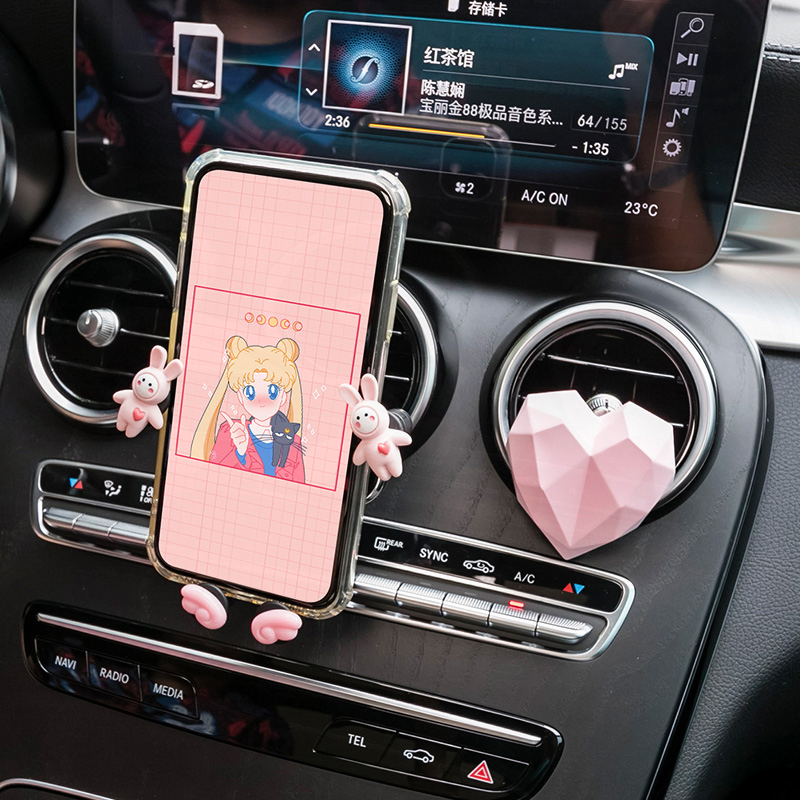 For BMW Benz Automotive Mobile Mobile Car Bracket Lovely Creative Car Fast Vehicle Car Accessible Female