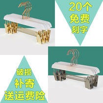 Make old pants wash white pants rack pants frame pants rack clothing storehousehold with solid wooden pants hanging clamps