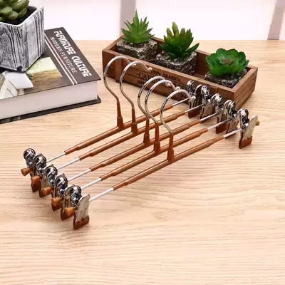 10 gold high-grade non-slip hangers with wide shoulders without trace clothes hanging dry and wet clothes rack multifunctional clothes rack