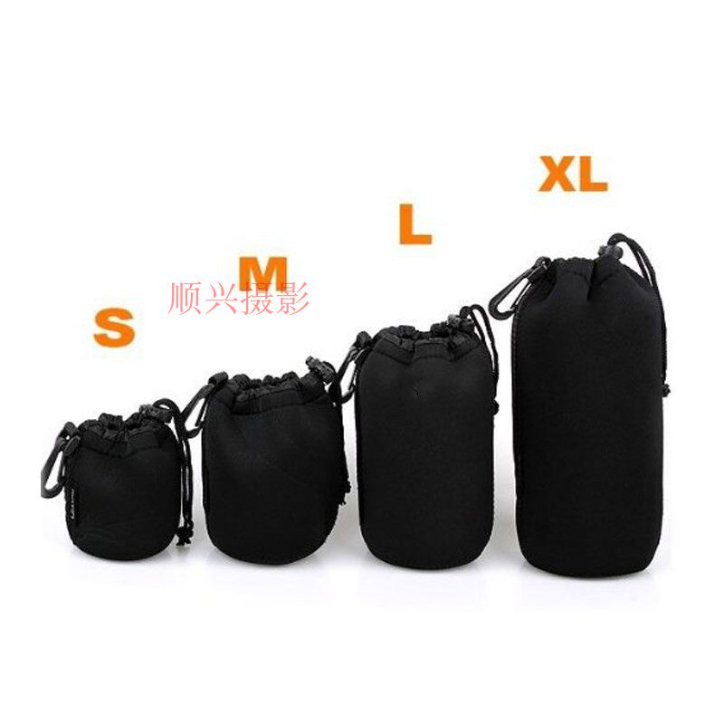 Canon Nikon Micro-Single-Eye Camera Reverse Camera Dual Lens Bag Protective Bag Storage Bag Shockproof Liner Bag Lens Waist Bag Sleeve