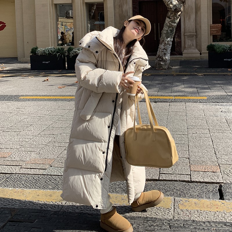 Extra-Long down Coat for Women, Quilt-Style, Ankle-Length, 2025 Winter New Hot-Selling Style, Super Stylish, Thickened Jacket, Off-Season