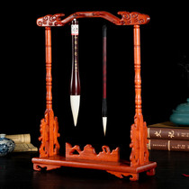 Mahogany brush holder solid wood simple pencil holder pen hanging pen rest Rosewood four treasures calligraphy supplies Pen Holder