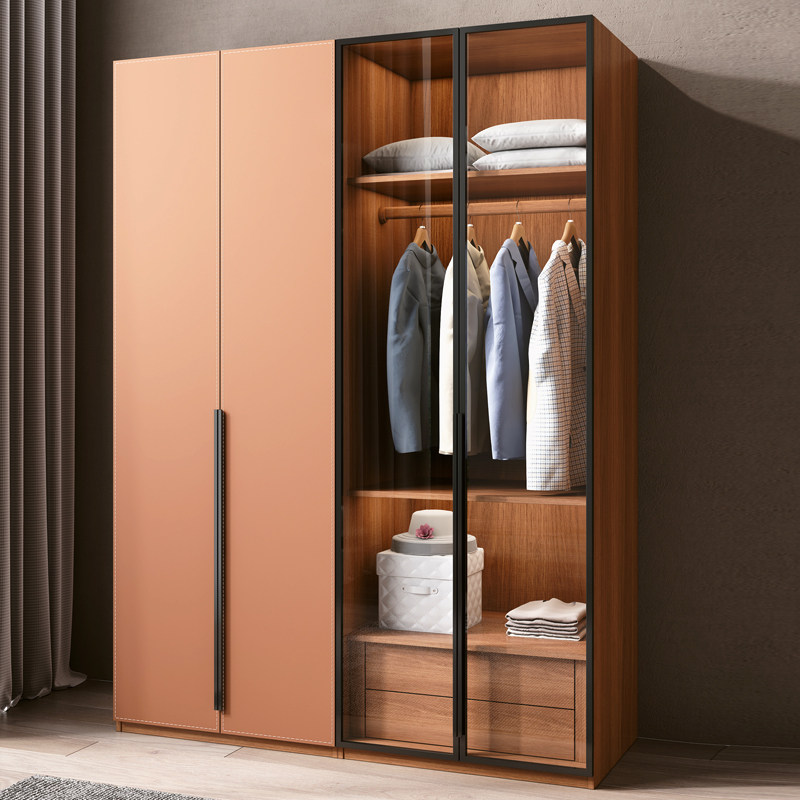 Italian style wardrobe home bedroom simple assembly cabinet simple modern economical large wardrobe home wardrobe wardrobe