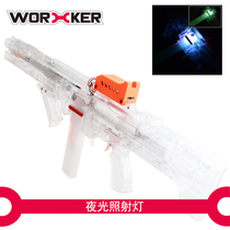 Craftsman master worker soft bomb toy fluorescent night light clip short bullet soft bullet LED illuminated light