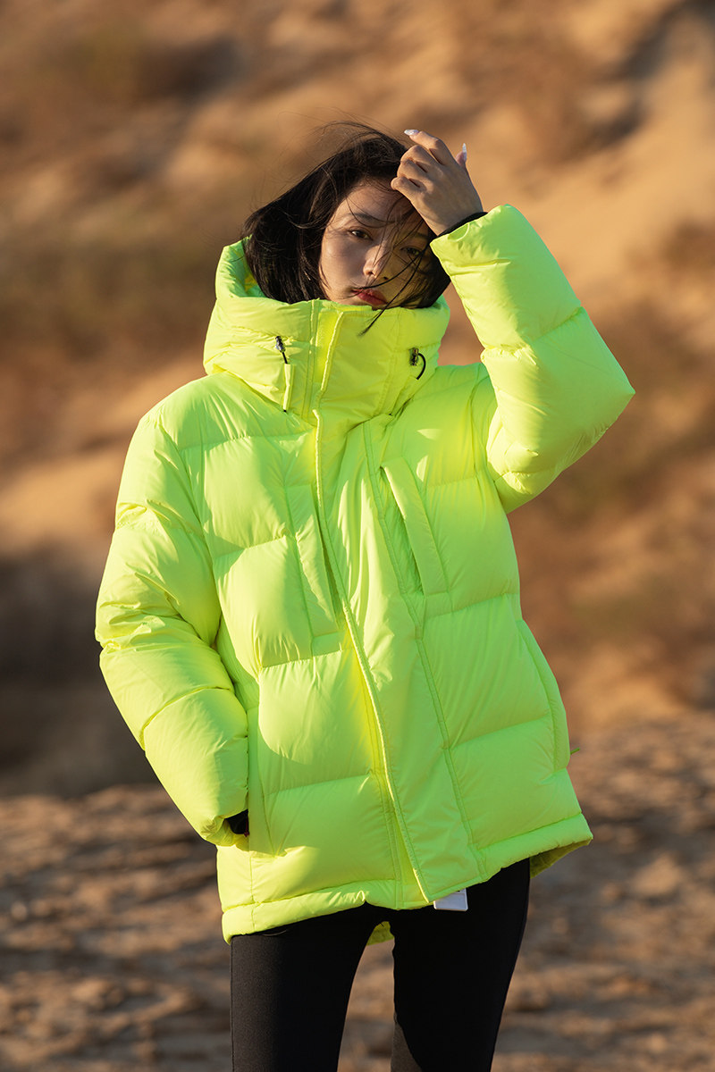 Feather 2022 winter down jacket short comfort velvet 95 white goose down women