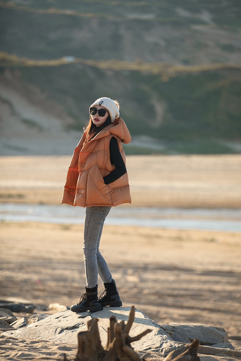 2022 plume 95 white velvet vest pure velvet