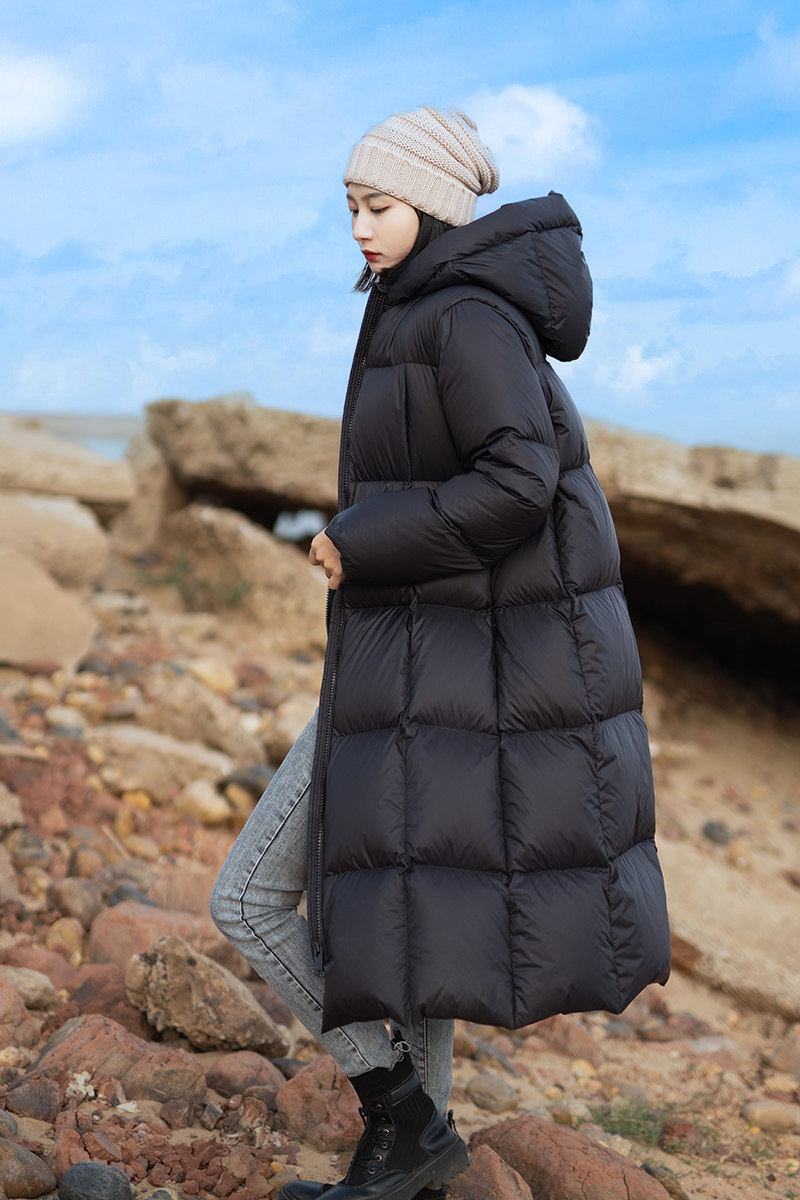 Haydy222New purple plate 95 white duck duvet feather feather long models