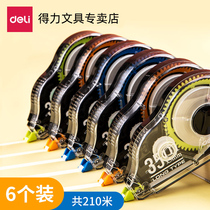 Del stationery white correction tape 12 meters 20 meters 30 meters economic Equipment large capacity student office supplies correction belt white correction tape smooth writing correction fluid correction tape correction tape correction tape correction tape correction tape