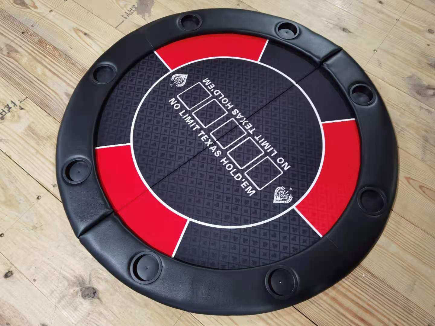Texas Hold'em table round table table top can be folded, easy to carry, can be customized color and size