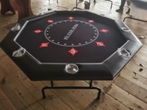 Table à jetons de poker Texas Holdem table octogonale de divertissement spéciale pour salle déchecs et de cartes table pliable pour 8 personnes couleur et taille personnalisables