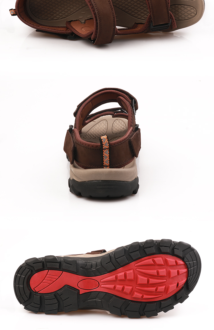 Kéo lại 2018 hè mới dép da nam ngoài trời Anh kinh doanh giày đi biển thông thường sandal nam