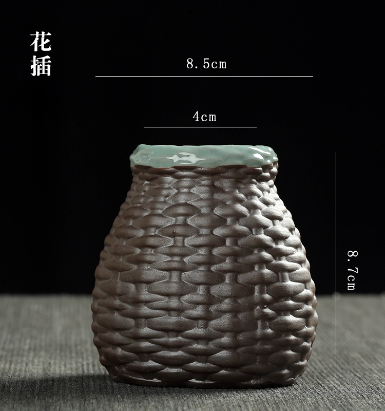 Sáng tạo xanh thì là bình thủy canh cây hoa chậu gốm gốm bình nước văn hóa container nhỏ trang trí trang trí nhà - Vase / Bồn hoa & Kệ