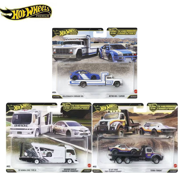 Hot Wheels Car Culture Iron Base Rubber Tire Honda Civic Camaro Transport Fleet Alloy Car Model Hot Wheels Car Culture Iron Base Rubber Tire Honda Civic Camaro Transport Fleet Alloy Car Model