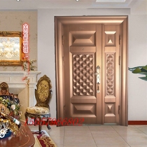 Customized anti-theft door ventilation door middle door corridor unit door smart door villa entrance door zinc alloy anti-copper door