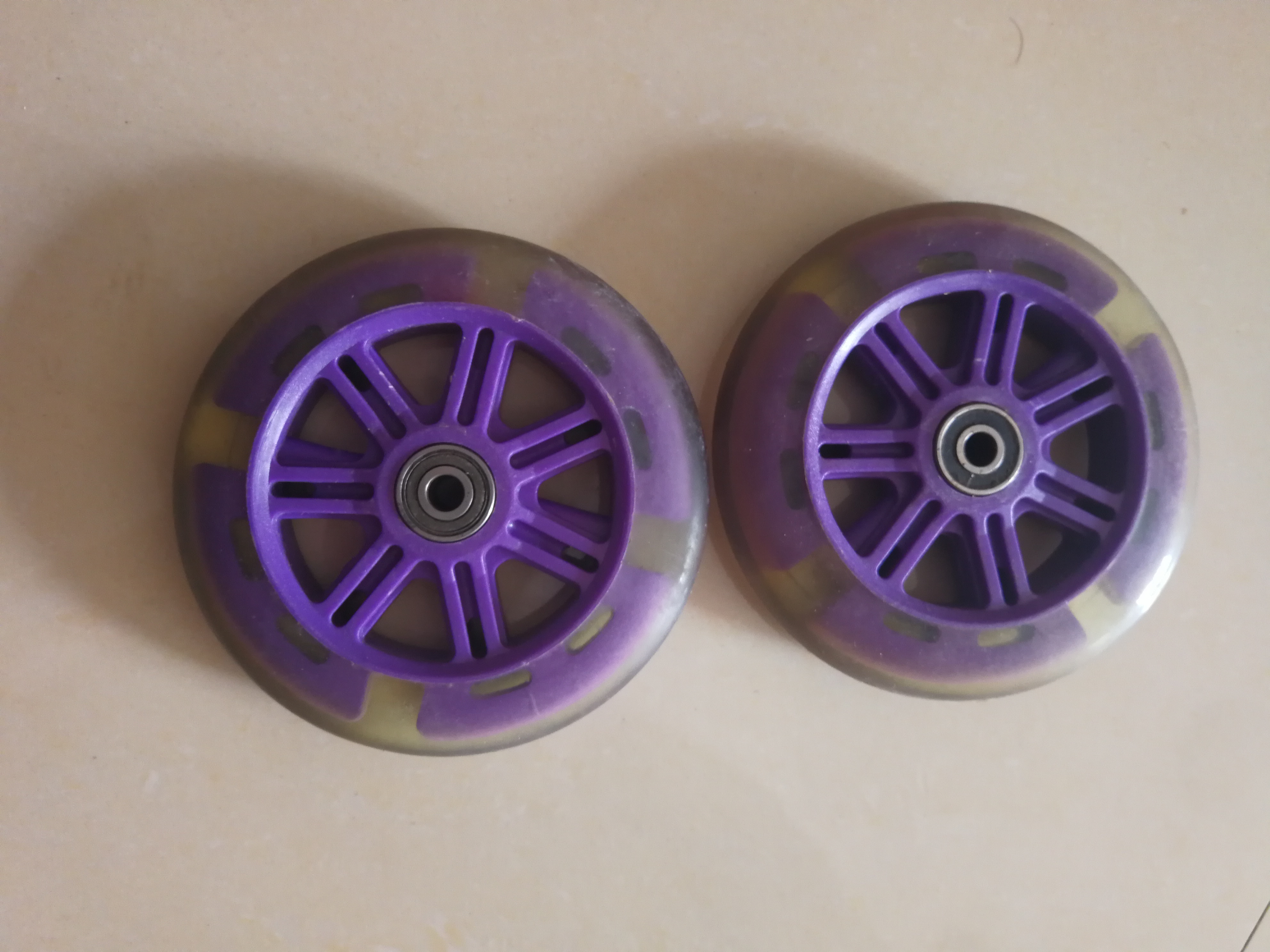 Trẻ em trượt bánh xe xoắn xe bội thu xe đu đu bút PU bánh xe câm 125 * 24mm - Trượt băng / Trượt / Thể thao mạo hiểm giày thể thao kiêm giày trượt patin