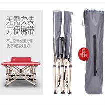 Outdoor office folding bed single lunch bed lunch break bed simple camp bed hospital escort bed portable
