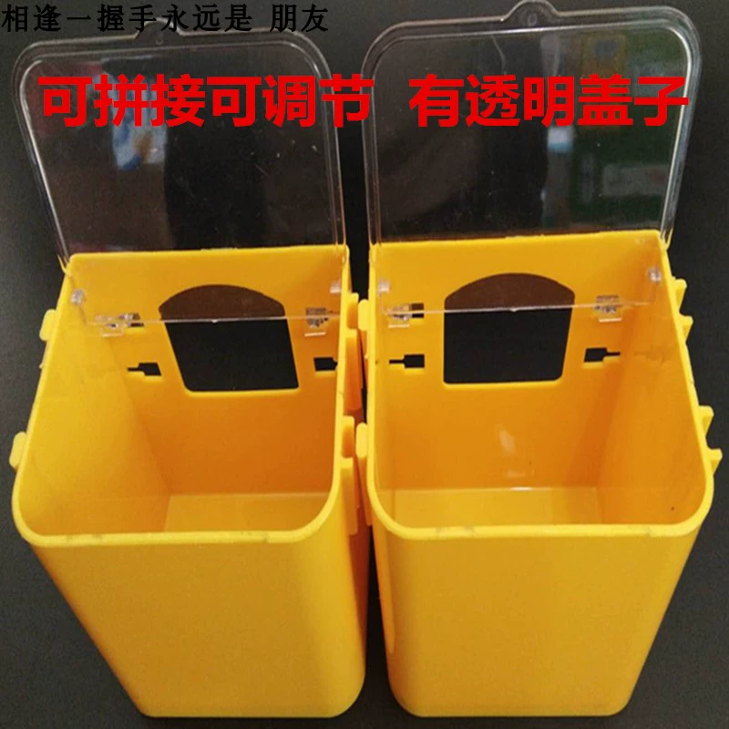 Chim bồ câu tự động Máng chim bồ câu Máng tự động Chim bồ câu Hộp thực phẩm hộp treo Bồ câu cung cấp Hộp chống lây lan - Chim & Chăm sóc chim Supplies lồng nuôi vẹt
