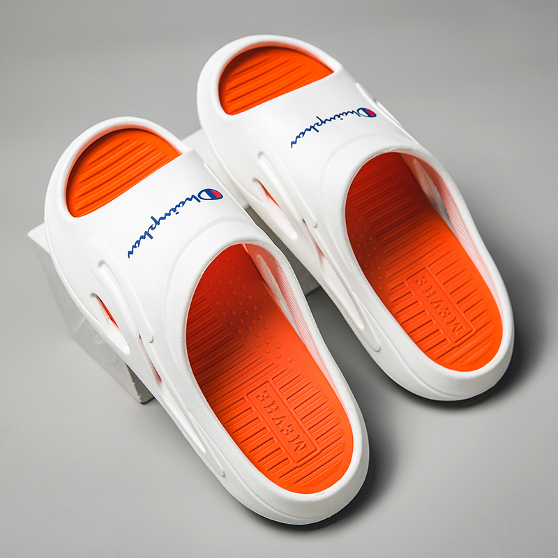 Champion Slippers for Men, New Model for Older Children, Boys' Eva soft sole Ultra-Soft Thick-Soled Outdoor Slippers, Trendy Floor Slippers