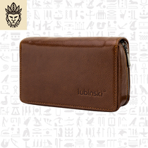 LUBINBSKI Lubinski pipe bag high-end personalized large-capacity 3-pack genuine cowhide multi-functional tobacco bag