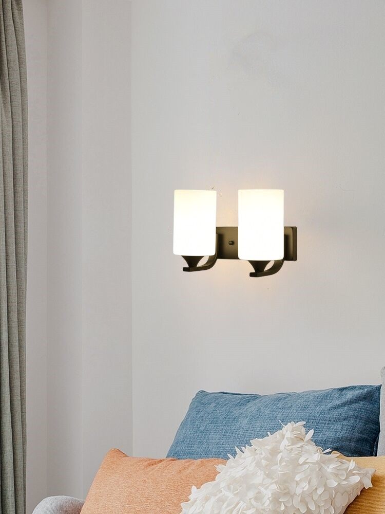 led wall lamp American bedroom bedside lamp living room corridor staircase wall lamp aisle balcony modern simple wall lamp