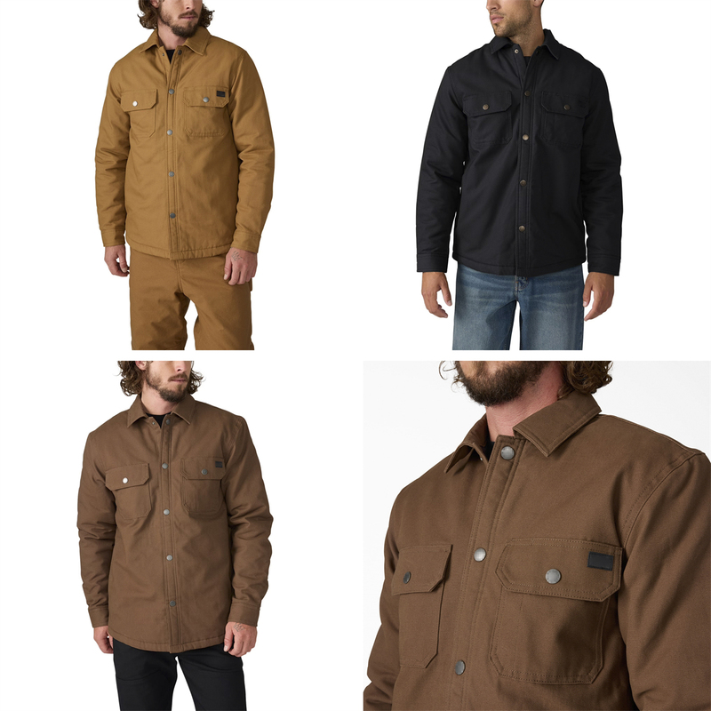 High-Quality Export Large-Size American-Style Heavy-Duty Workwear, Wear-Resistant, Thick, Multi-Pocket Shirt Jacket for Men
