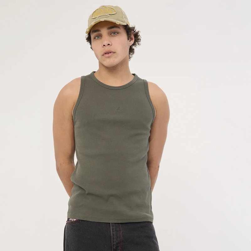 Exported Australian Street Fashion Brand Embroidered Printed Sports Casual Stretch Sweat Vest Sleeveless Tank Top for Men