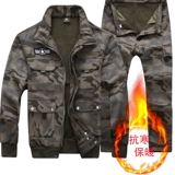 Утепленный удерживающий тепло камуфляжный комбинезон, куртка, защита от ожогов
