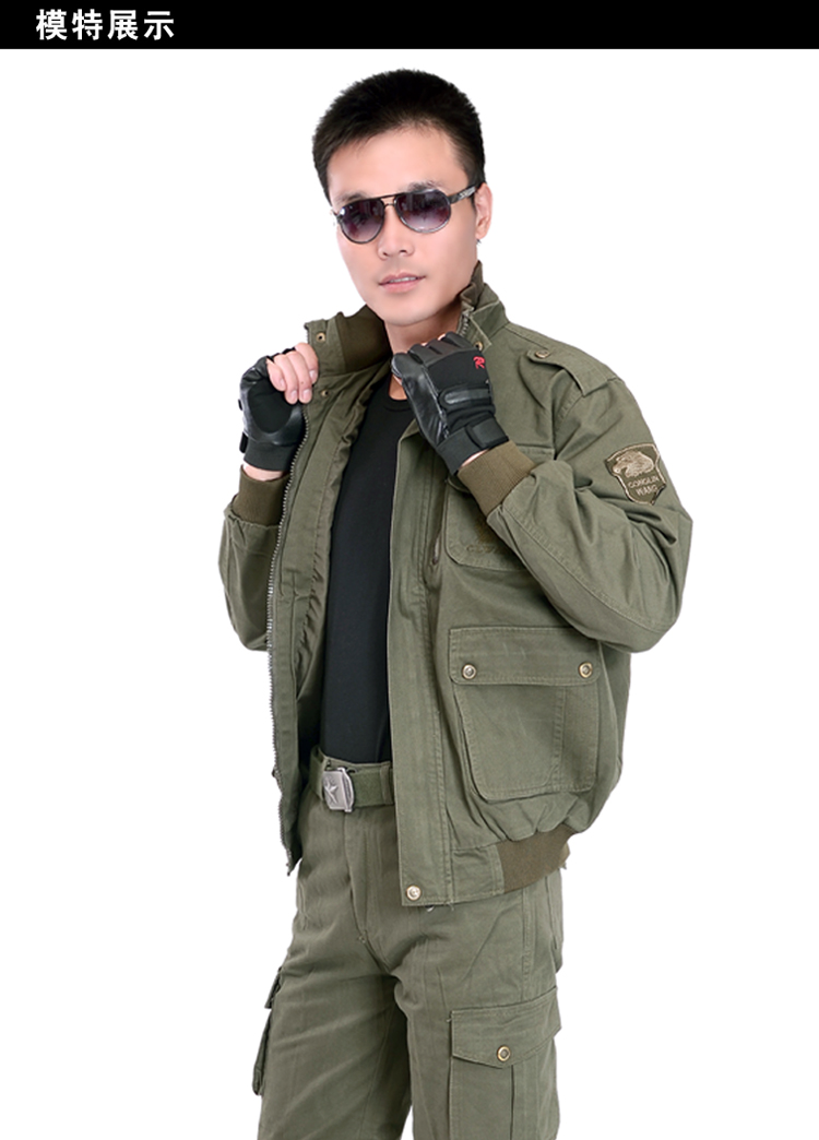 Áo hai dây cotton mùa thu phù hợp với nam dày tay dài bảo hiểm lao động lớp hàn đai với lớp sửa chữa hơi nước dày quần áo kiểu đồ bộ đẹp