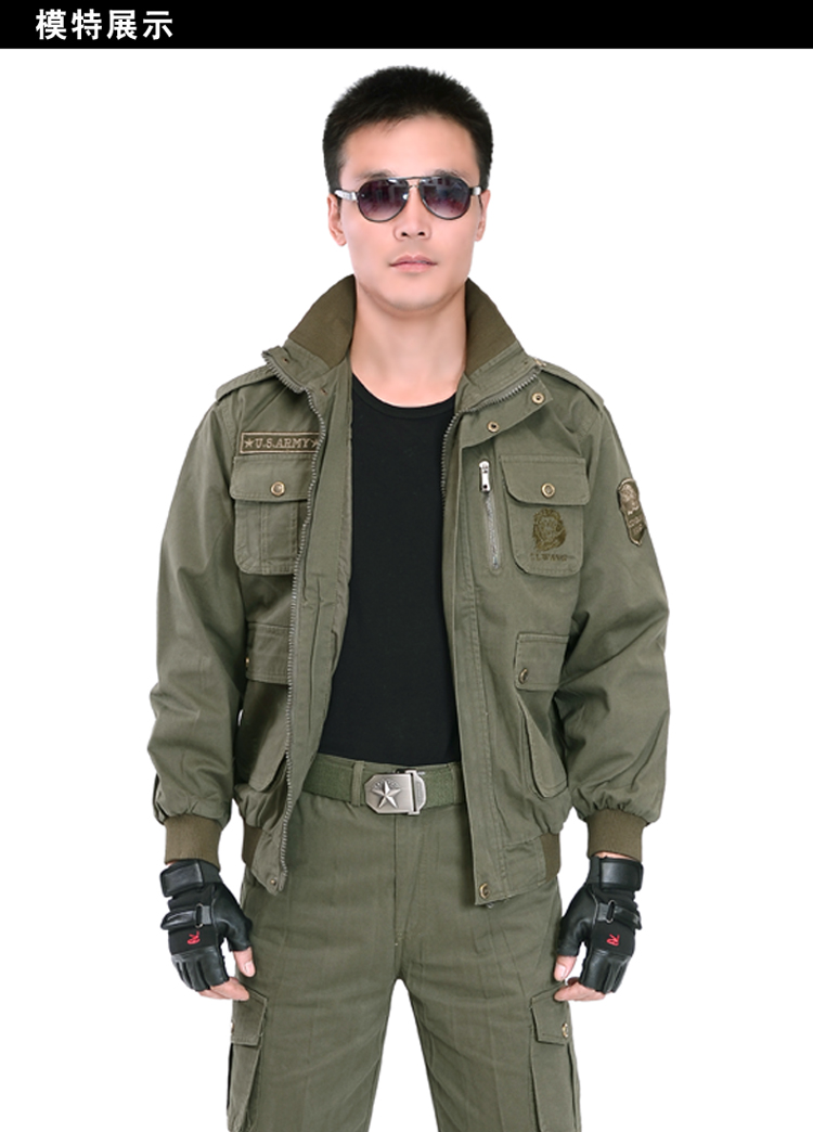 Áo hai dây cotton mùa thu phù hợp với nam dày tay dài bảo hiểm lao động lớp hàn đai với lớp sửa chữa hơi nước dày quần áo kiểu đồ bộ đẹp