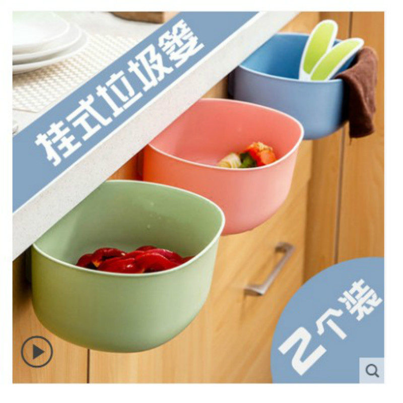 Creative Kitchen Trash Cans Overall Closet Cupboard Doors HANGING LARGE GARBAGE STORAGE BOX HOME DESKTOP CONTAINING BOX DEBRIS SILO