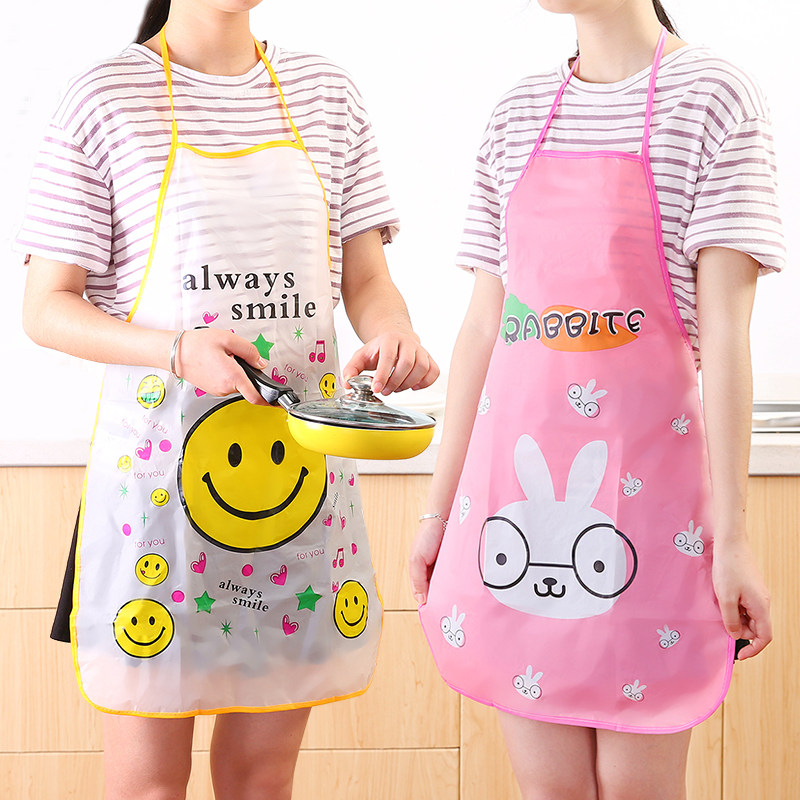 Fashion home cute cartoon Kitty cooking apron kitchen sleeveless jacket waterproof and oil resistant