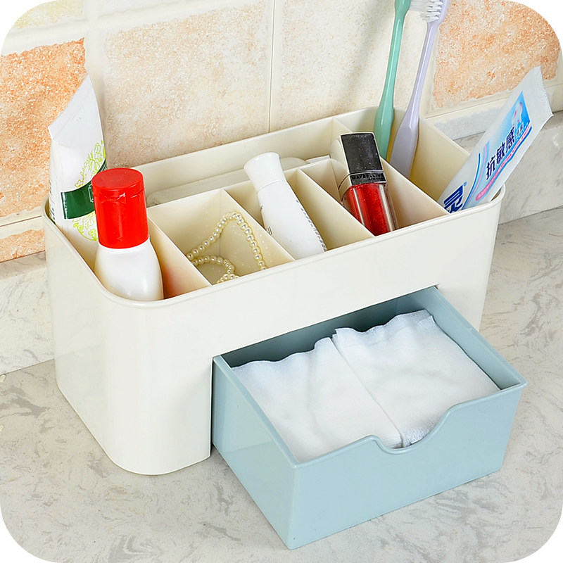 Creative Cosmetics Storage Box Drawer-Style Makeup Brush Finishing Box Desktop Jewellery Skin-care Pint Dresser Dresser