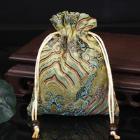 Свето -желтая парчка морская волна 12*15