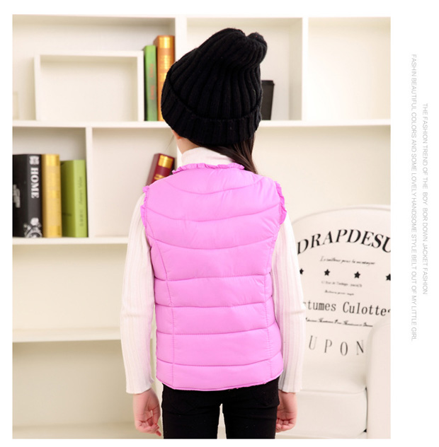 Trẻ em gái mùa đông mặc áo vest cotton 2 mặc 3 trẻ em 4 áo 5 phiên bản Hàn Quốc 6 công chúa 7 tuổi mùa thu và mẫu mùa đông mỏng áo phao cho bé gái